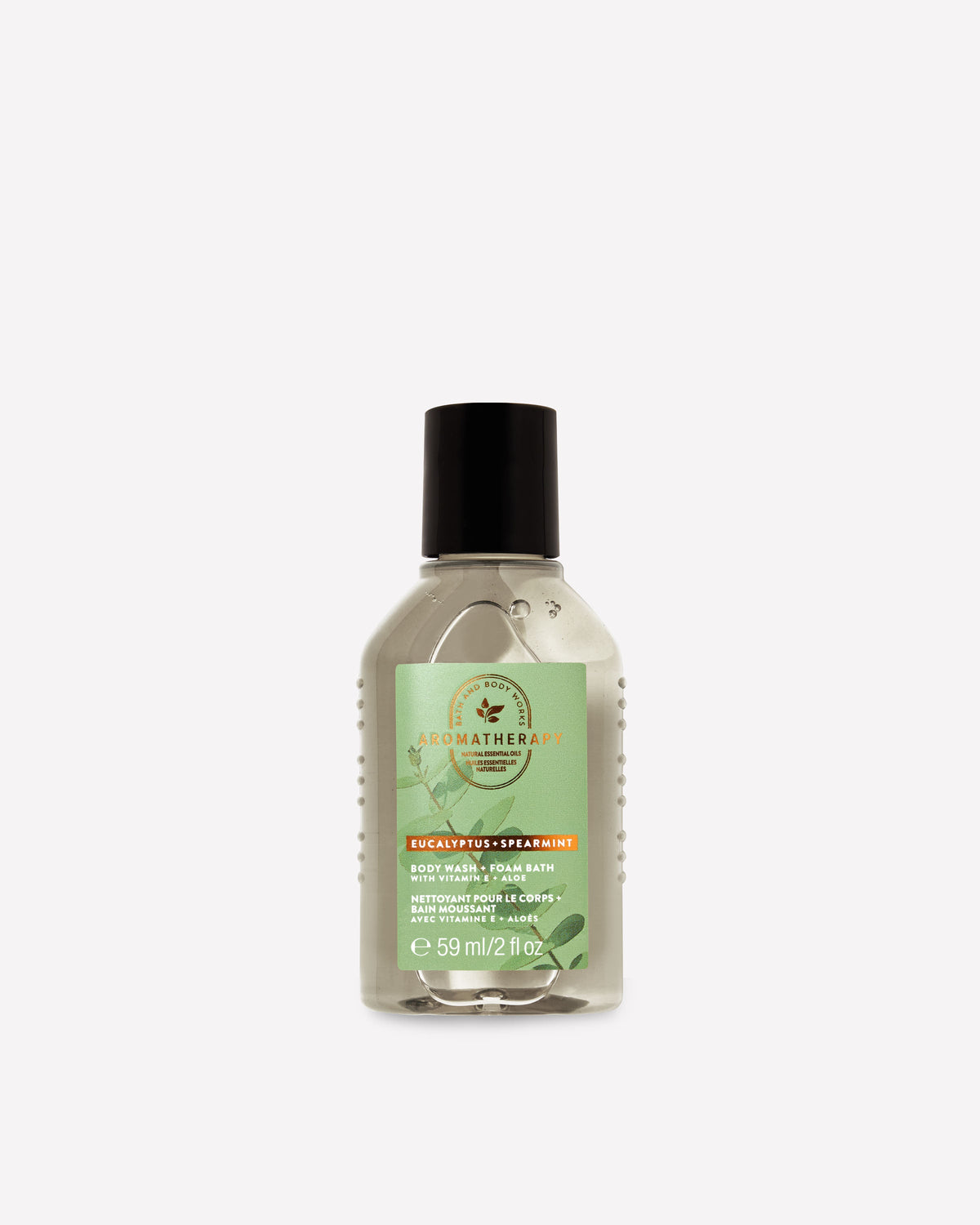 Eucalyptus Spearmint Travel Size Body Wash and Foam Bath