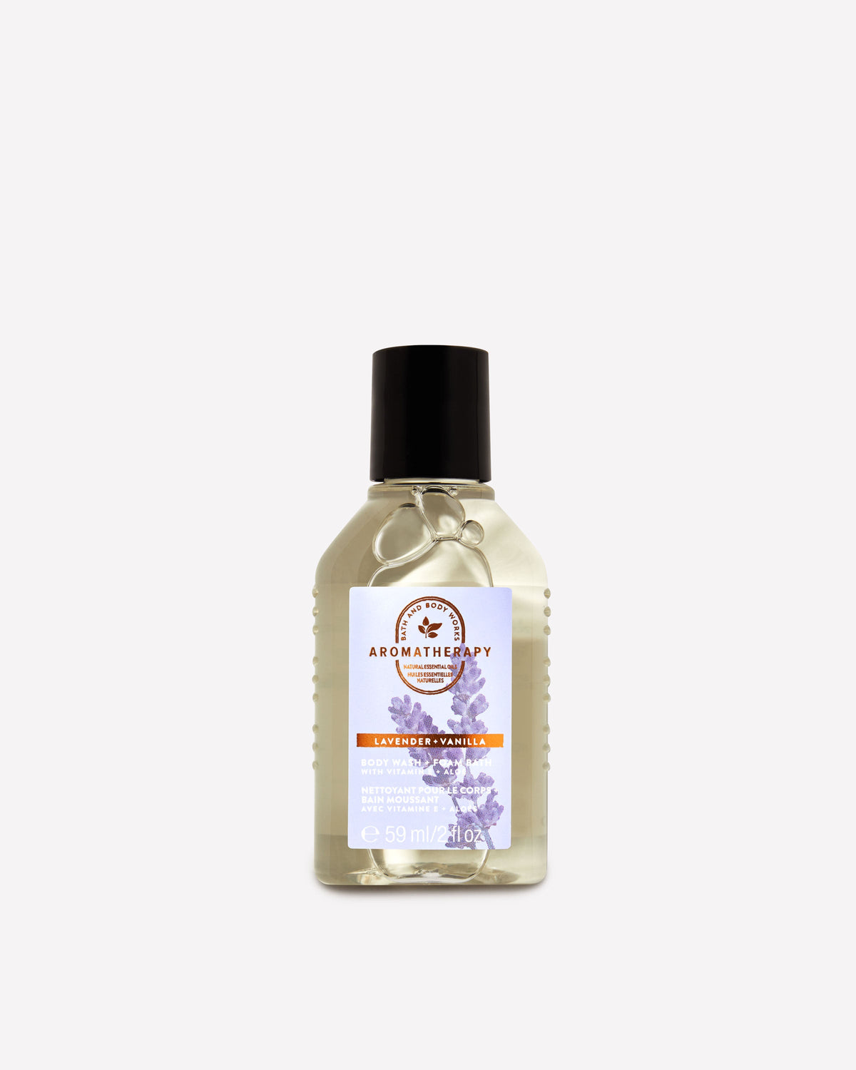 Lavender Vanilla Travel Size Body Wash and Foam Bath