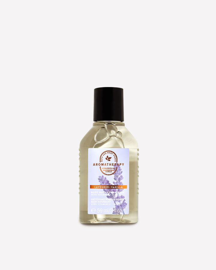 Lavender Vanilla Travel Size Body Wash and Foam Bath