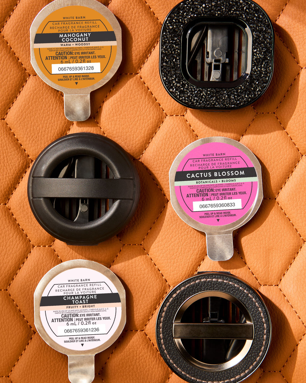 Leather Stitched Car Fragrance Holder image 4