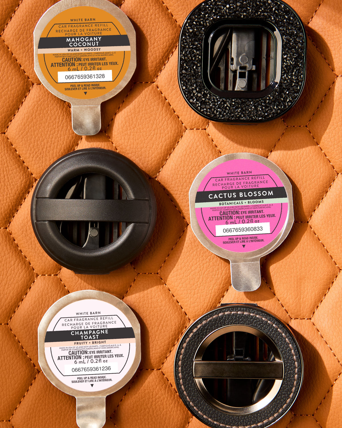 Leather Stitched Car Fragrance Holder image 4