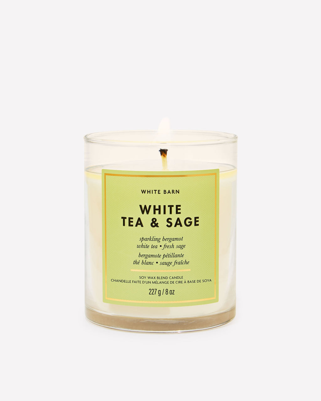 White Tea & Sage Single Wick Candle