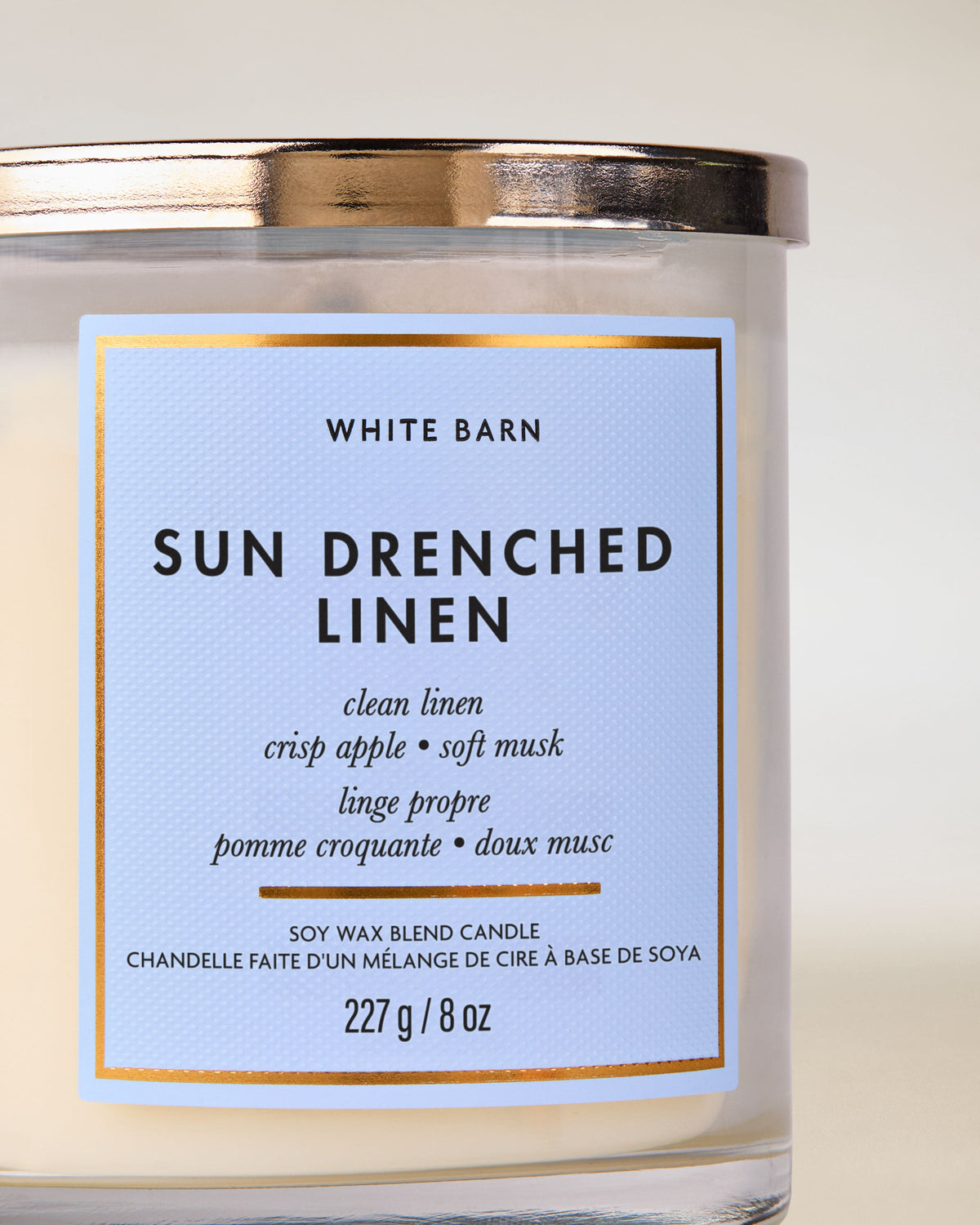 Sun Drenched Linen Single Wick Candle image 2