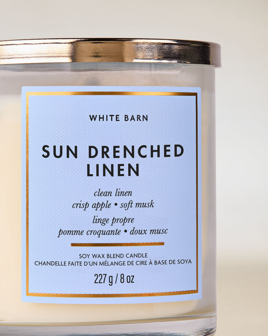 Sun Drenched Linen Single Wick Candle image 2