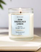 Sun Drenched Linen Single Wick Candle image 6