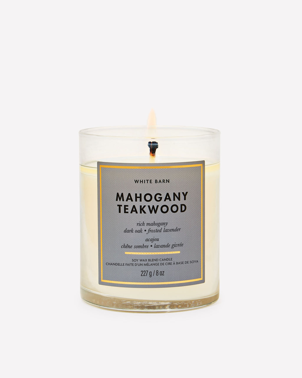 Mahogany Teakwood Single Wick Candle