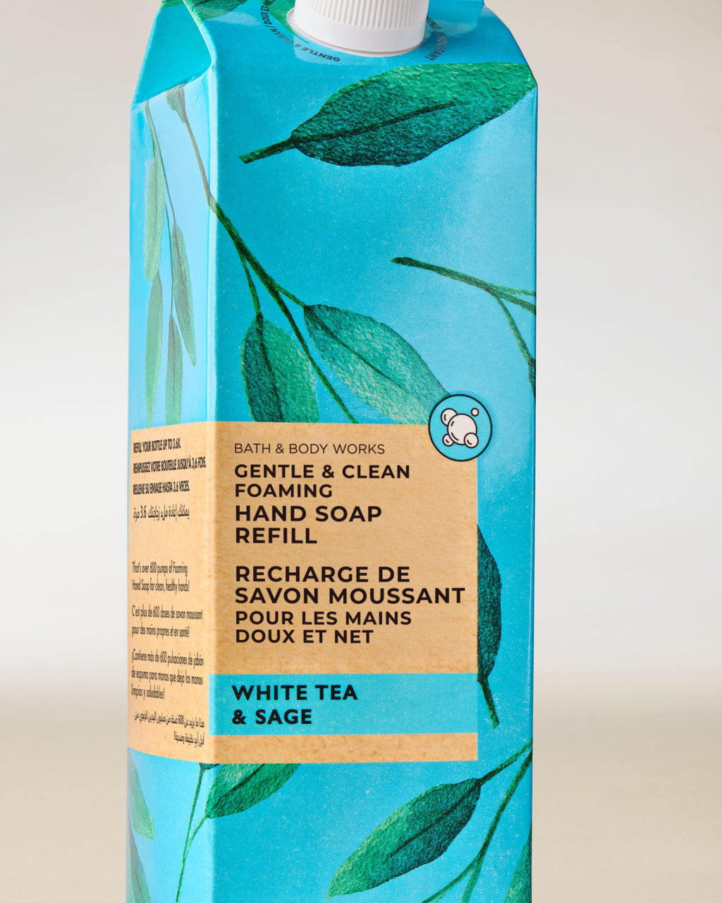White Tea & Sage Gentle & Clean Foaming Hand Soap Refill image 2