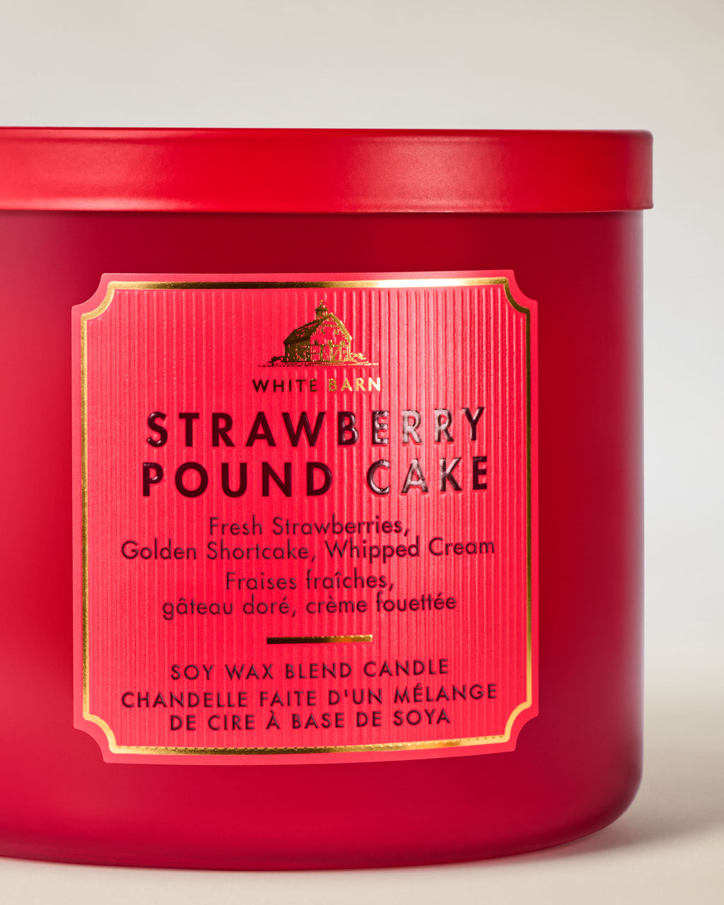Strawberry Pound Cake 3-Wick Candle image 2