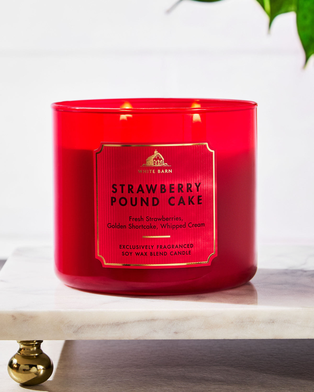 Strawberry Pound Cake 3-Wick Candle image 6