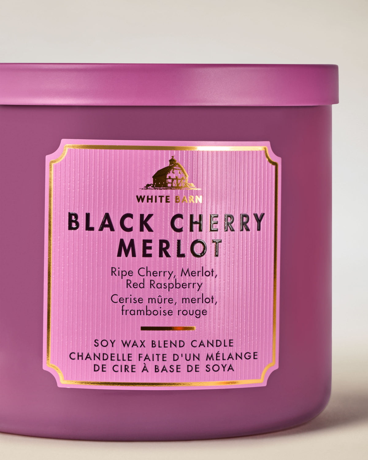 Black Cherry Merlot 3-Wick Candle image 2