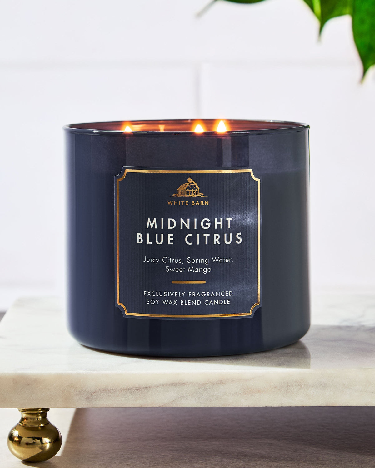 Midnight Blue Citrus 3-Wick Candle image 6
