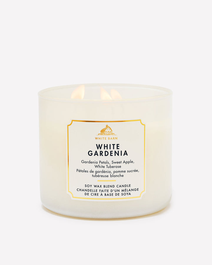 White Gardenia 3-Wick Candle
