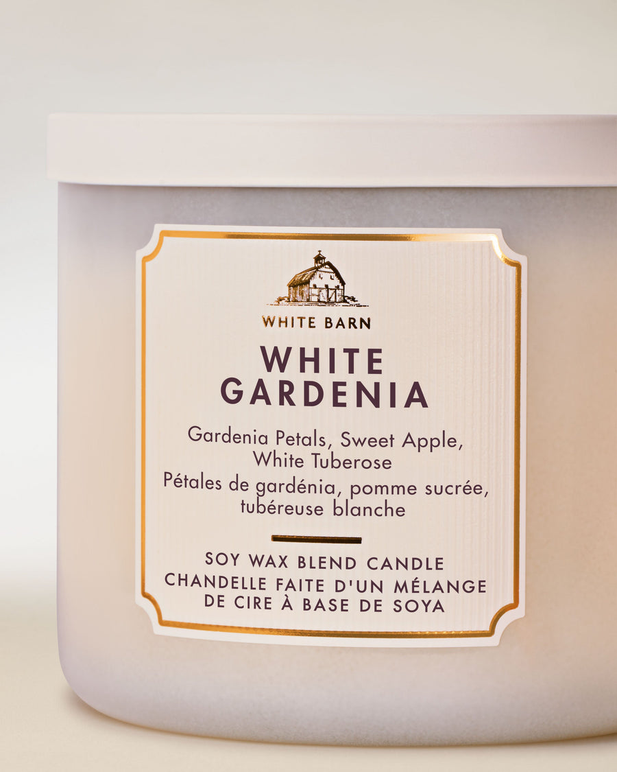 White Gardenia 3-Wick Candle image 2