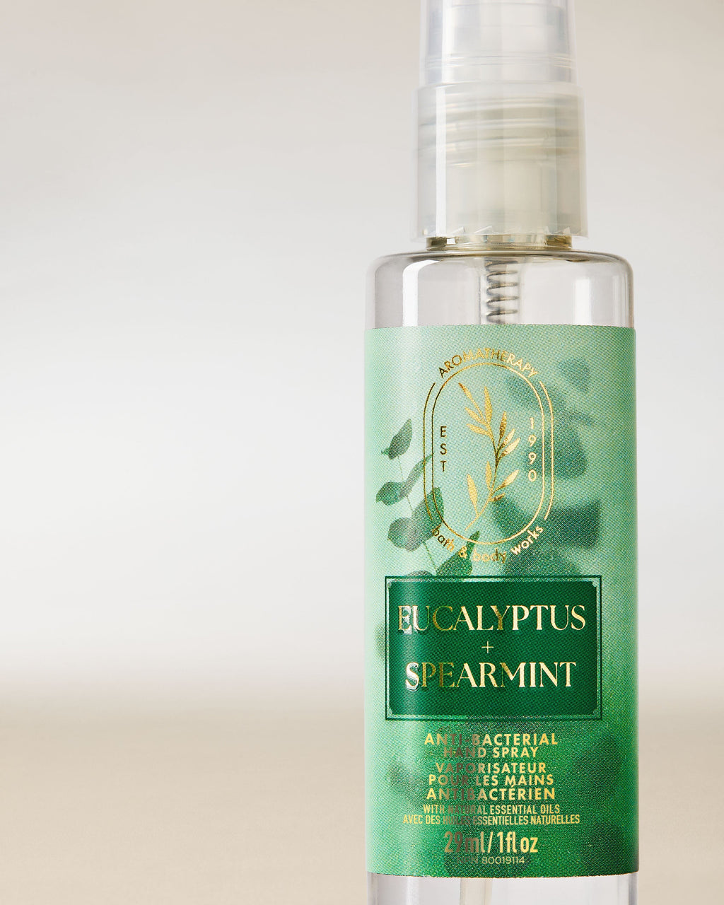 Eucalyptus Spearmint Hand Sanitizer Spray image 2