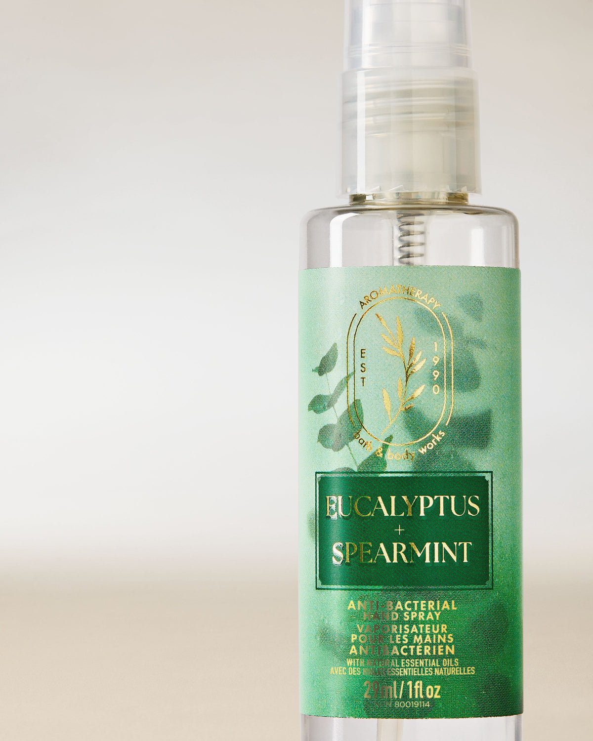 Eucalyptus Spearmint Hand Sanitizer Spray image 2