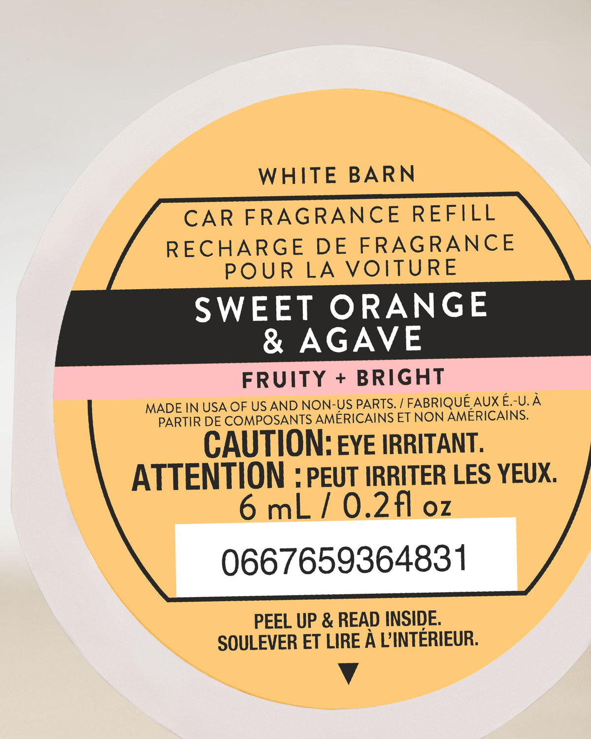 Sweet Orange & Agave Car Fragrance Refill image 2