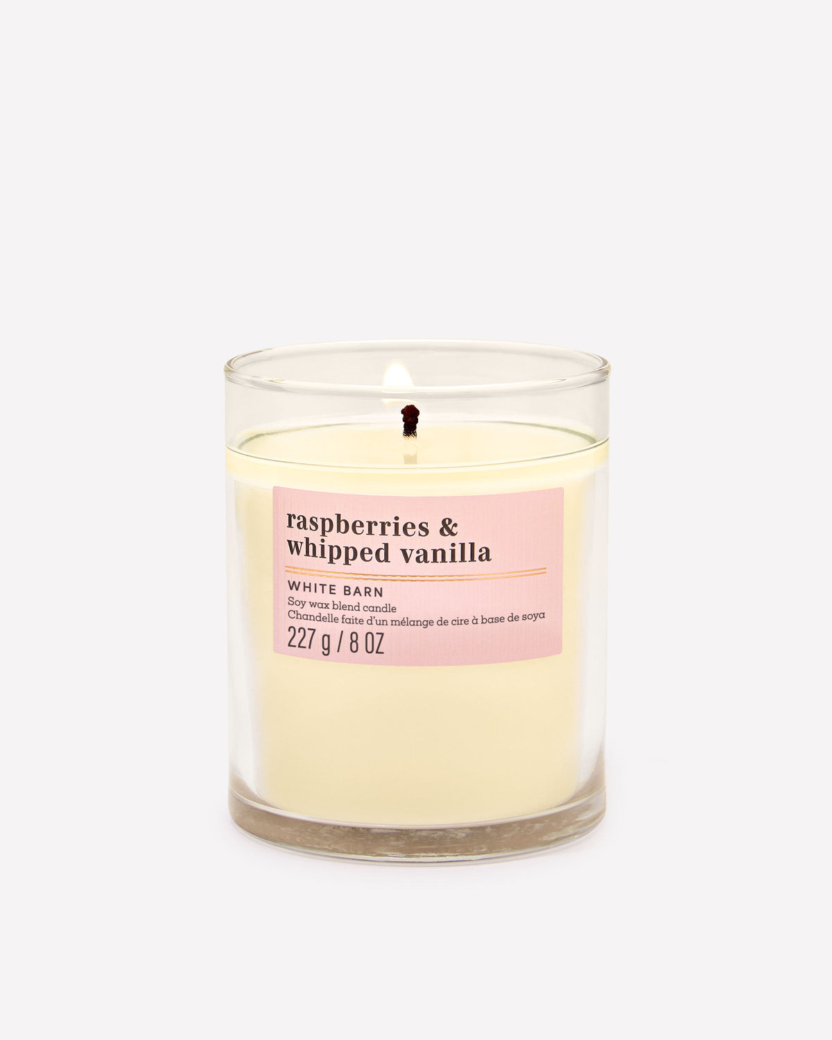 Raspberries & Whipped Vanilla Single Wick Candle