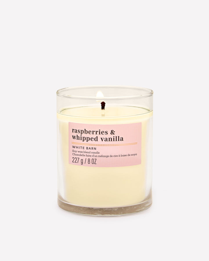 Raspberries & Whipped Vanilla Single Wick Candle
