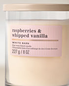 Raspberries & Whipped Vanilla Single Wick Candle image 2