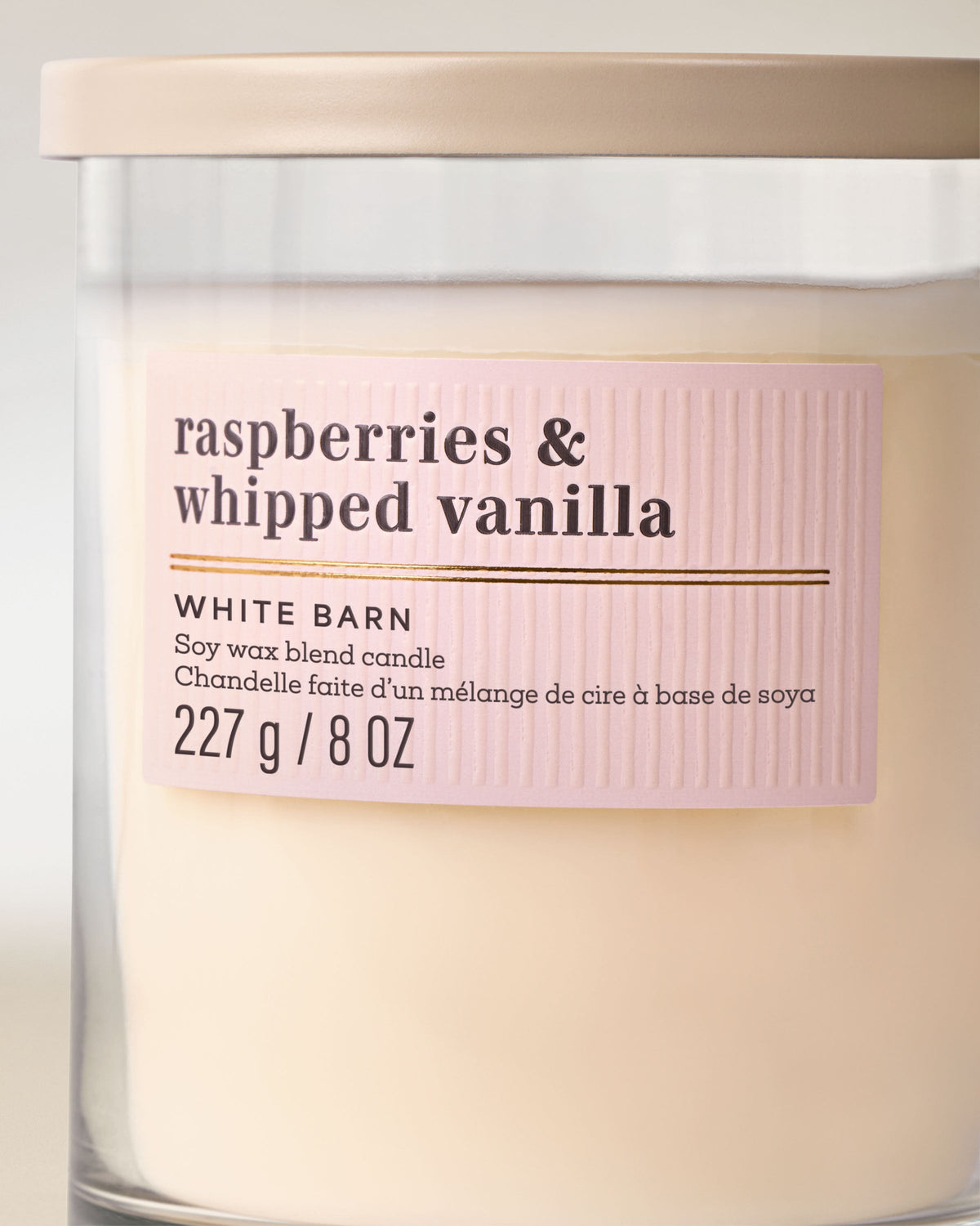 Raspberries & Whipped Vanilla Single Wick Candle image 2