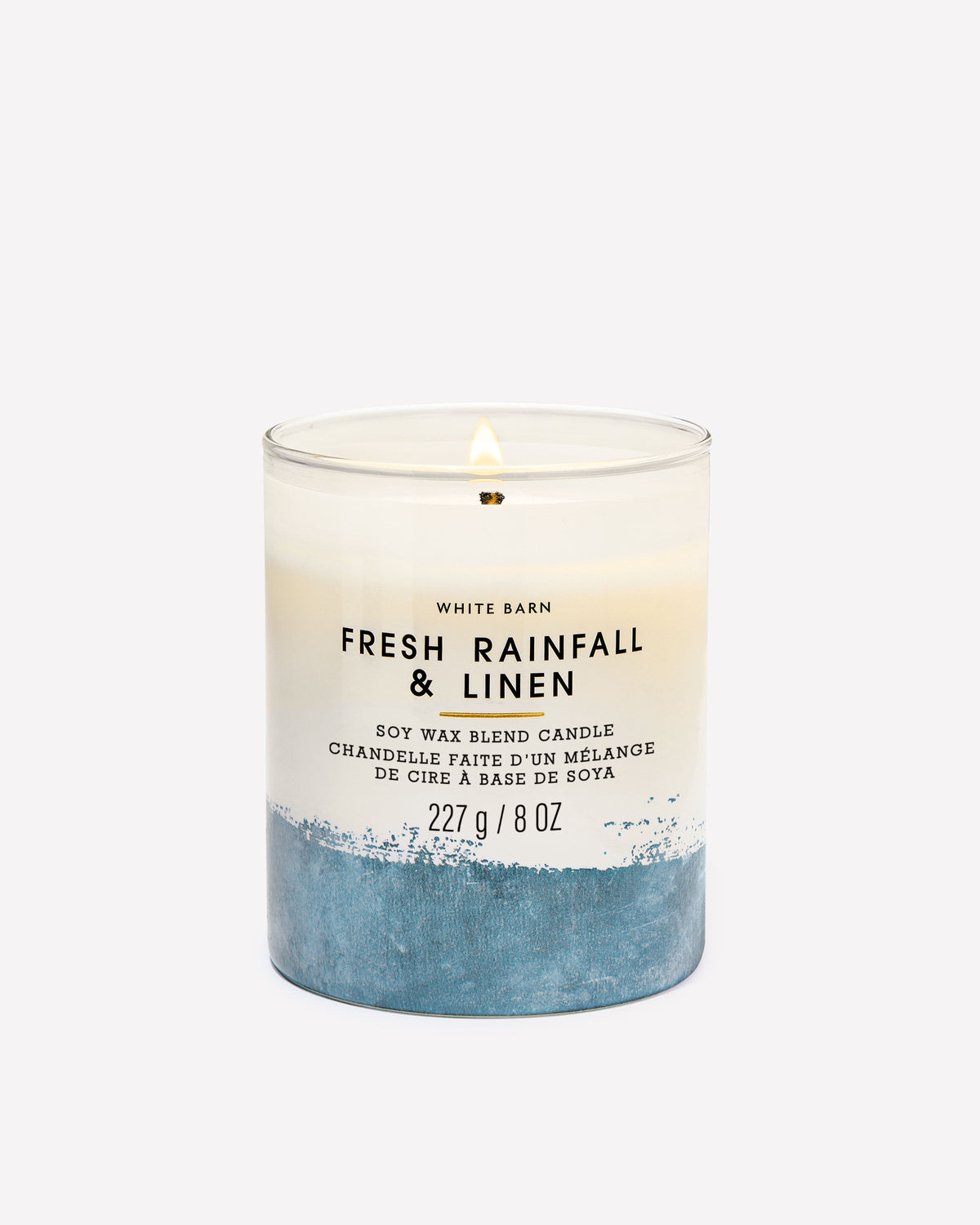 Fresh Rainfall & Linen Single Wick Candle