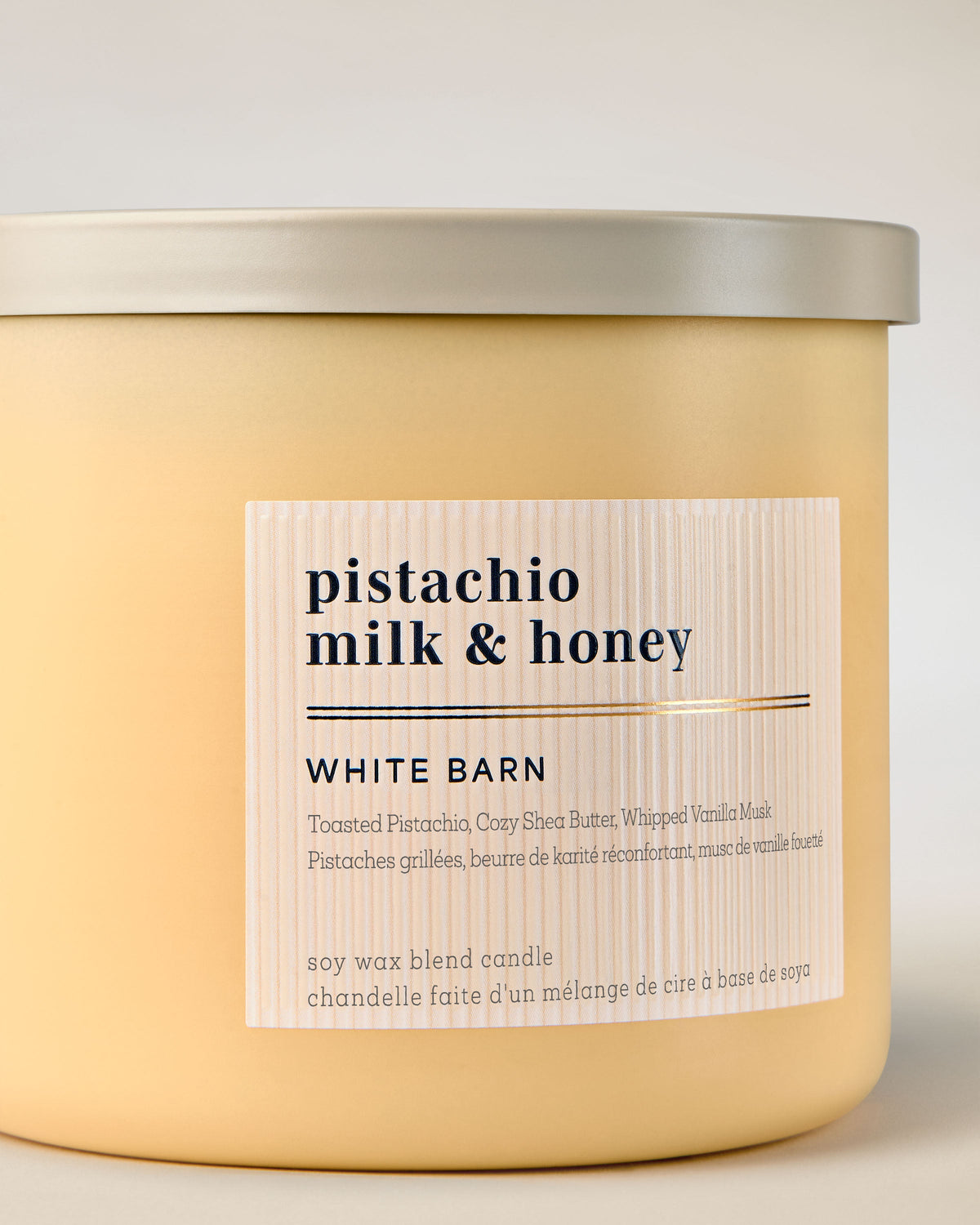Pistachio Milk & Honey 3-Wick Candle image 2