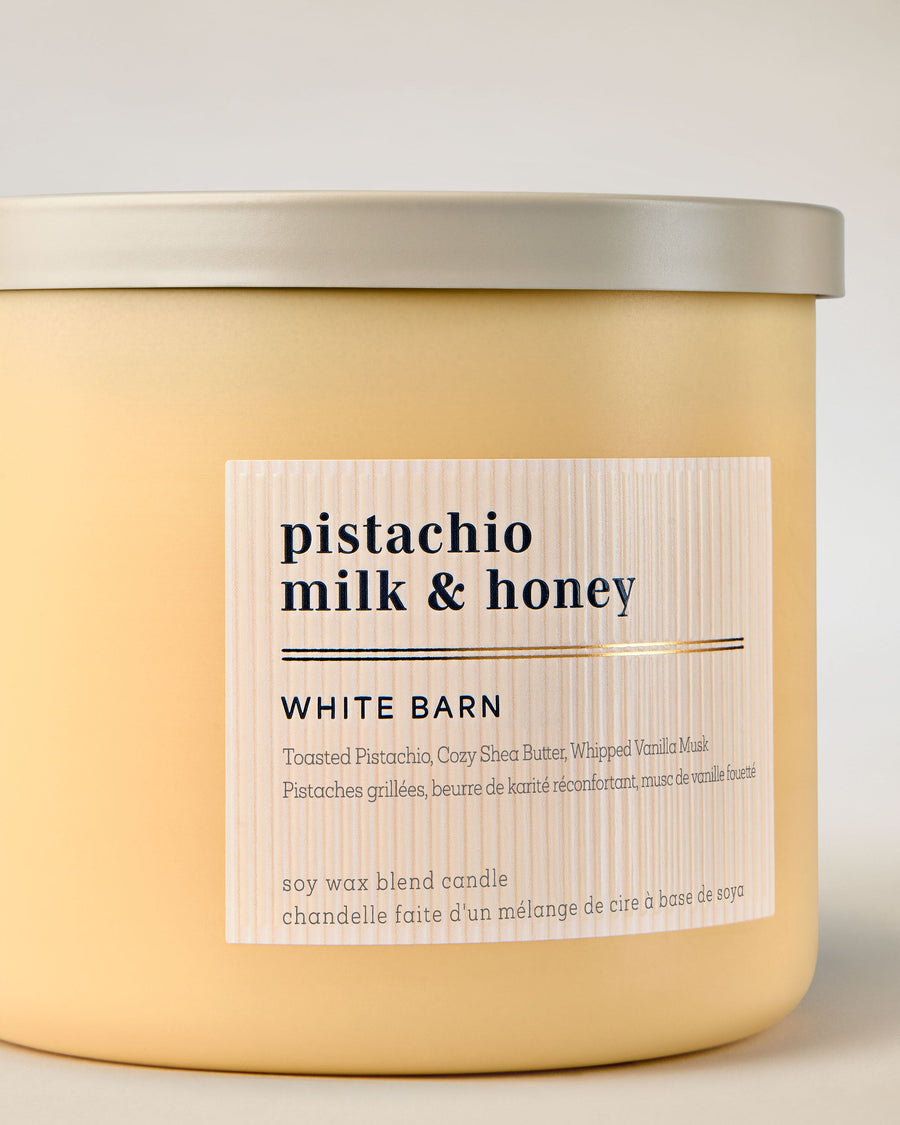 Pistachio Milk & Honey 3-Wick Candle image 2