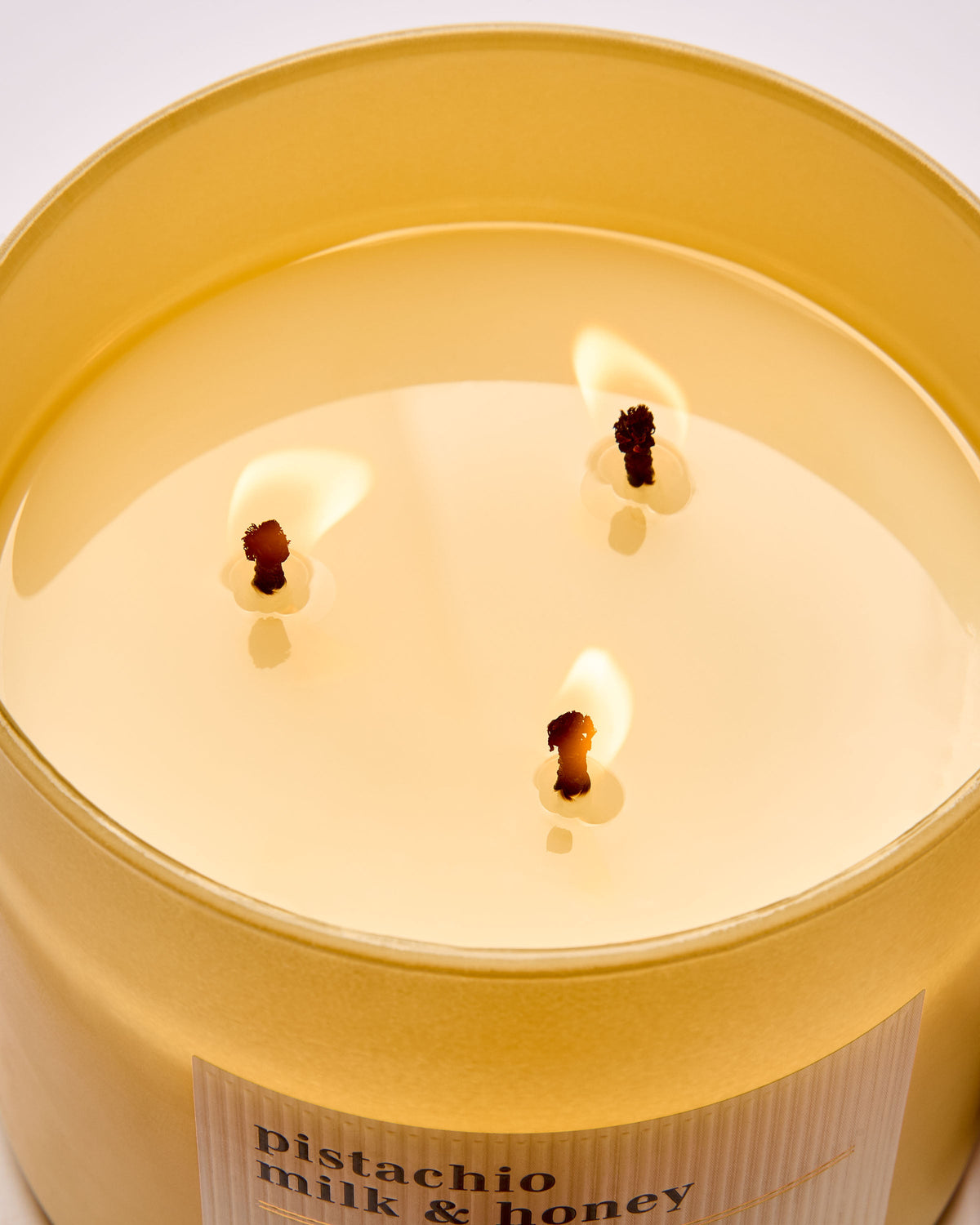 Pistachio Milk & Honey 3-Wick Candle image 4