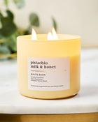 Pistachio Milk & Honey 3-Wick Candle image 5