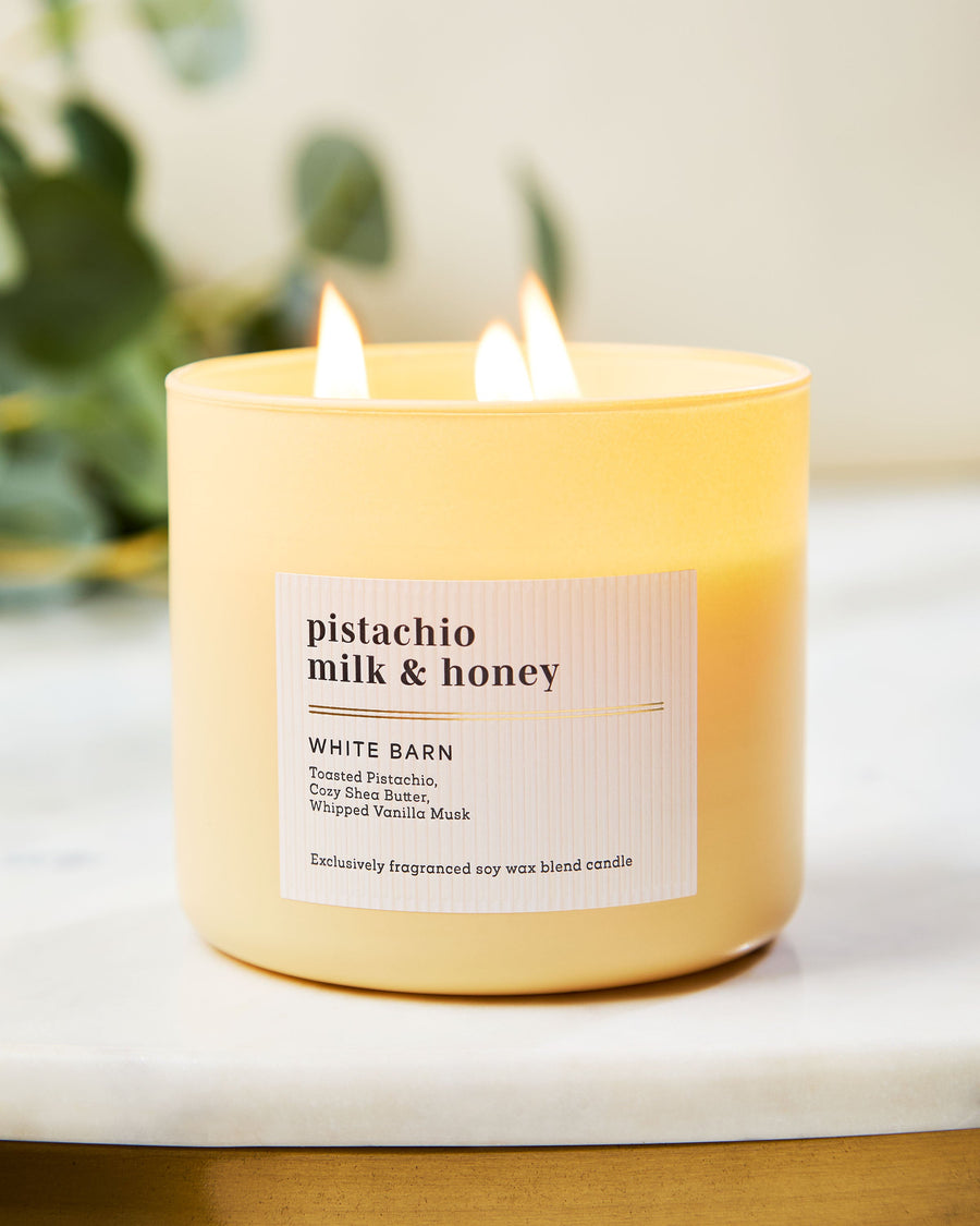 Pistachio Milk & Honey 3-Wick Candle image 5
