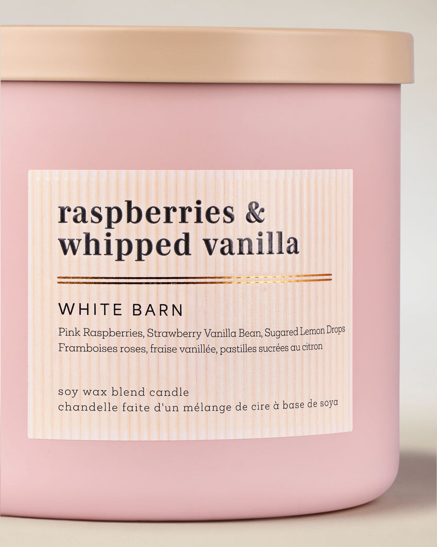 Raspberries & Whipped Vanilla 3-Wick Candle image 2