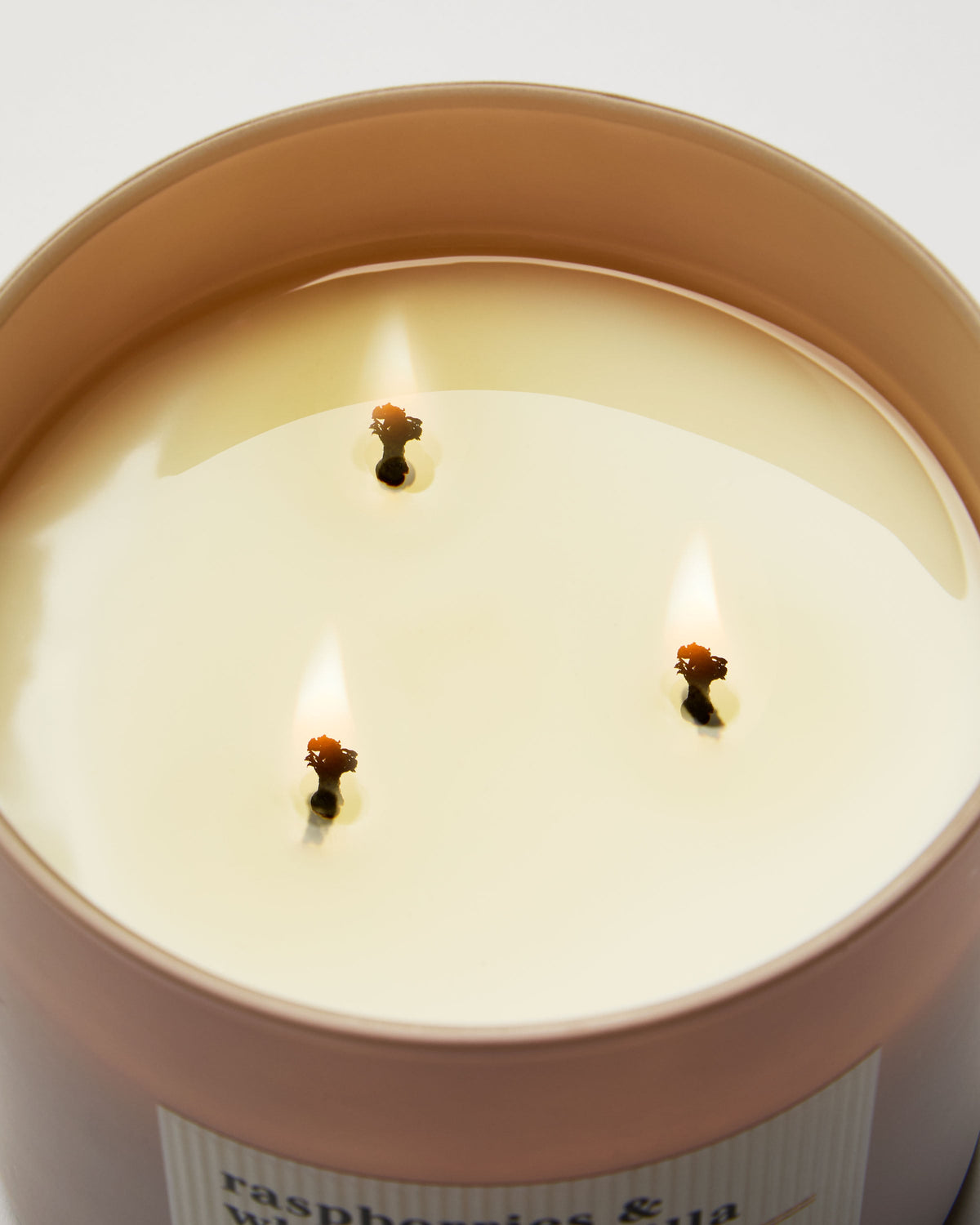 Raspberries & Whipped Vanilla 3-Wick Candle image 4