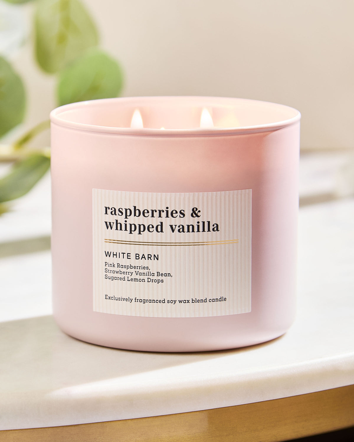 Raspberries & Whipped Vanilla 3-Wick Candle image 5