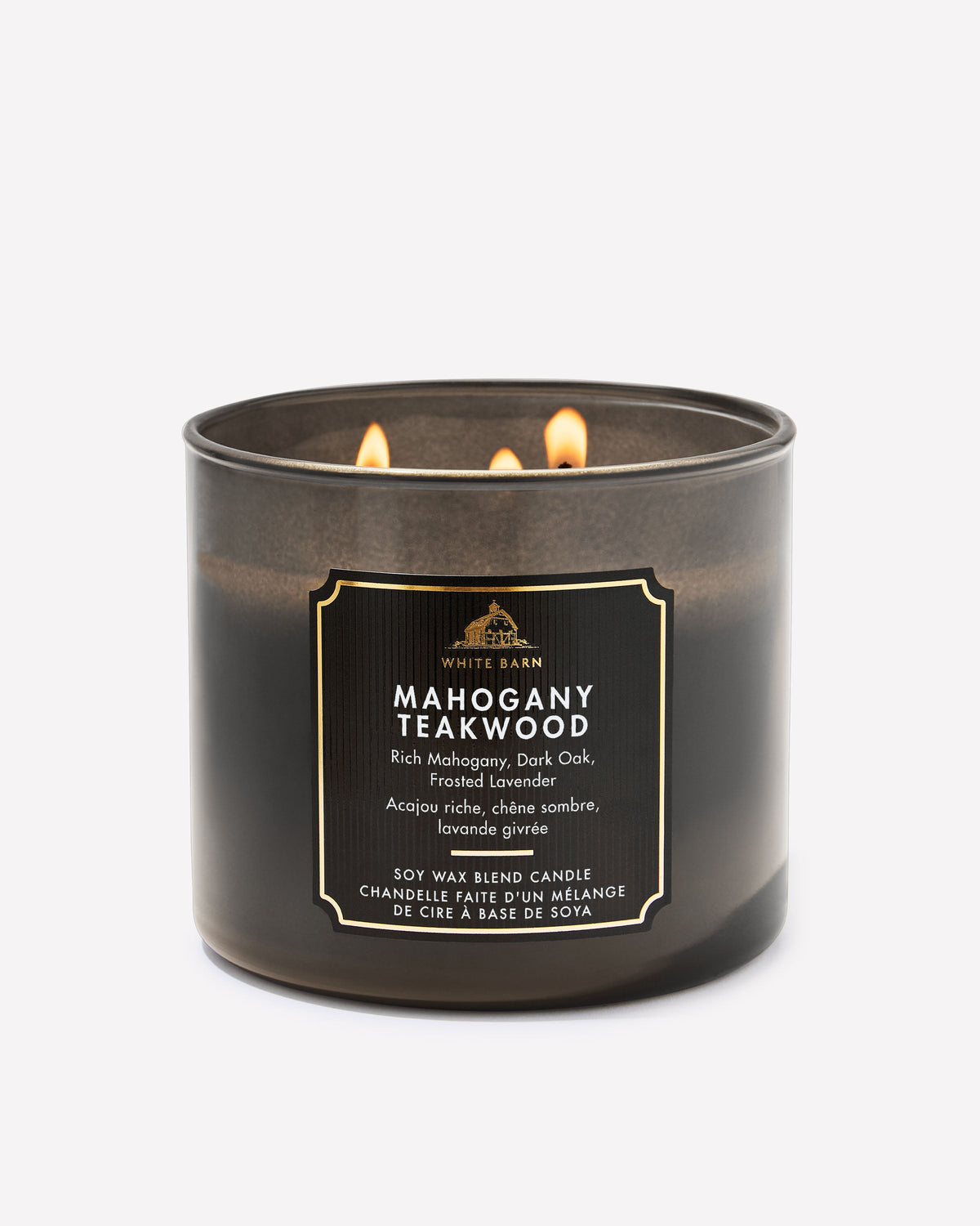Mahogany Teakwood 3-Wick Candle