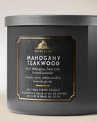 Mahogany Teakwood 3-Wick Candle image 2