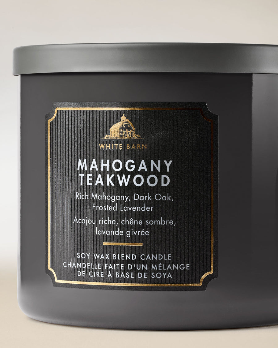 Mahogany Teakwood 3-Wick Candle image 2