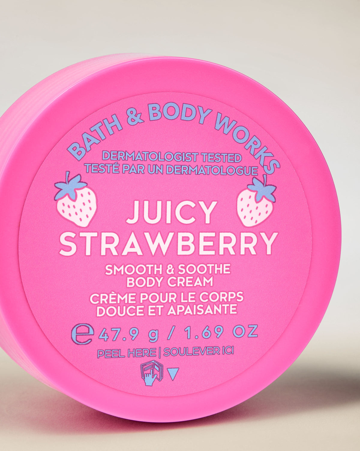Juicy Strawberry Travel Size Smooth & Soothe Body Cream image 2