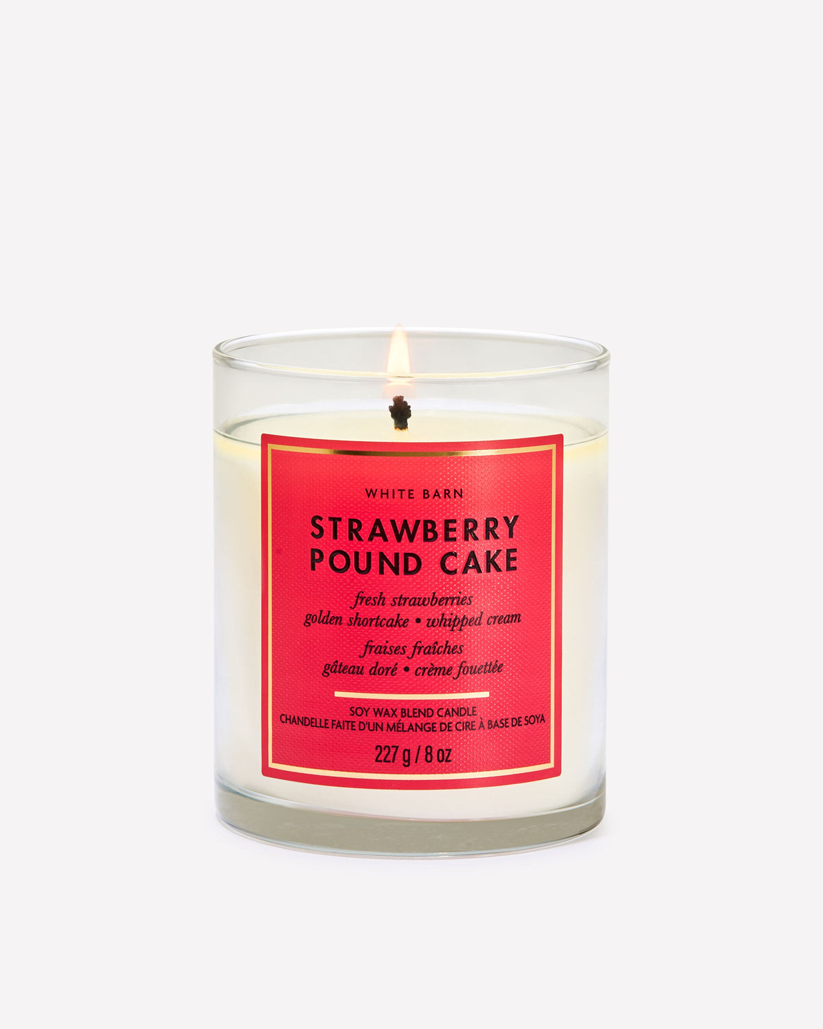 Strawberry Pound Cake Single Wick Candle