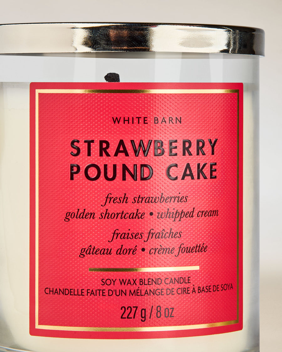 Strawberry Pound Cake Single Wick Candle image 2