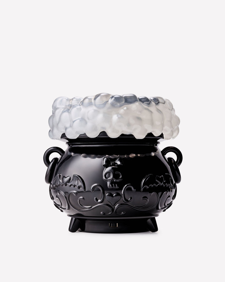 Light-up Colour-changing Cauldron Waterglobe 3-Wick Candle Holder