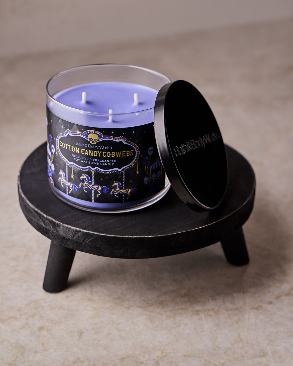 Cotton Candy Cobwebs 3-Wick Candle image 4