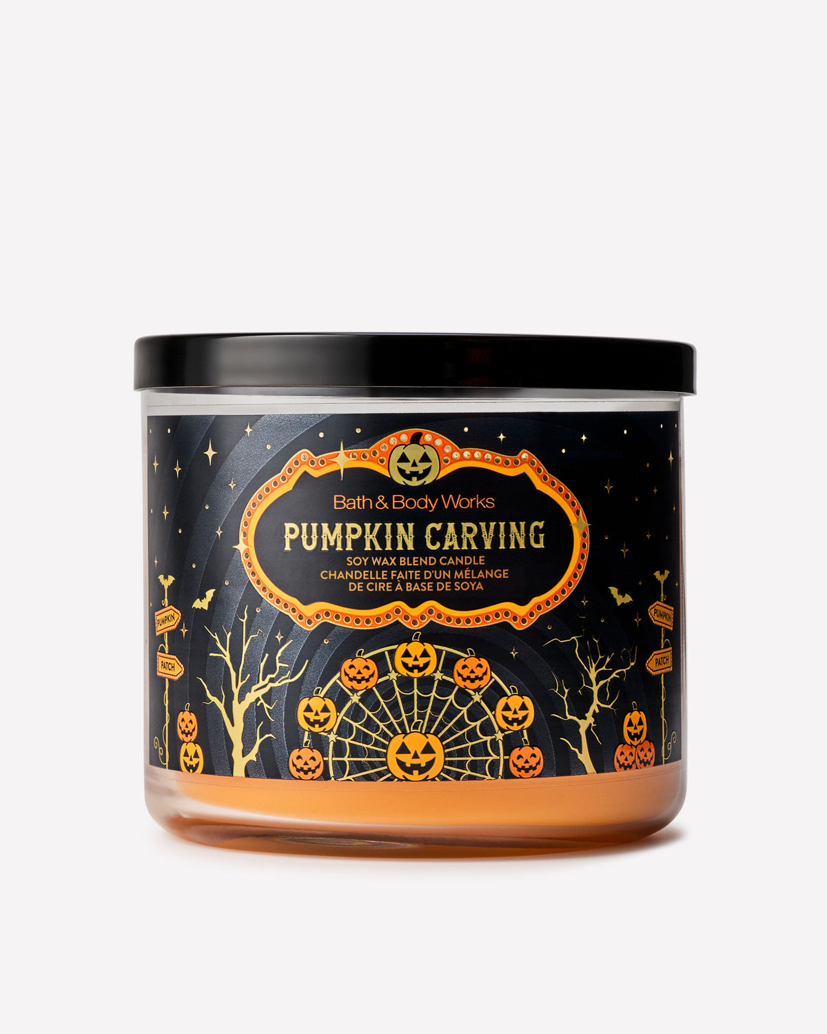 Pumpkin Carving 3-Wick Candle