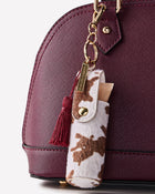 Faux Cowhide Spray Sanitizer & Lip Holder image 2