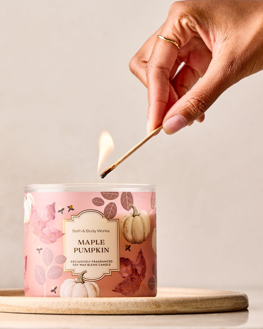 Maple Pumpkin 3-Wick Candle image 5