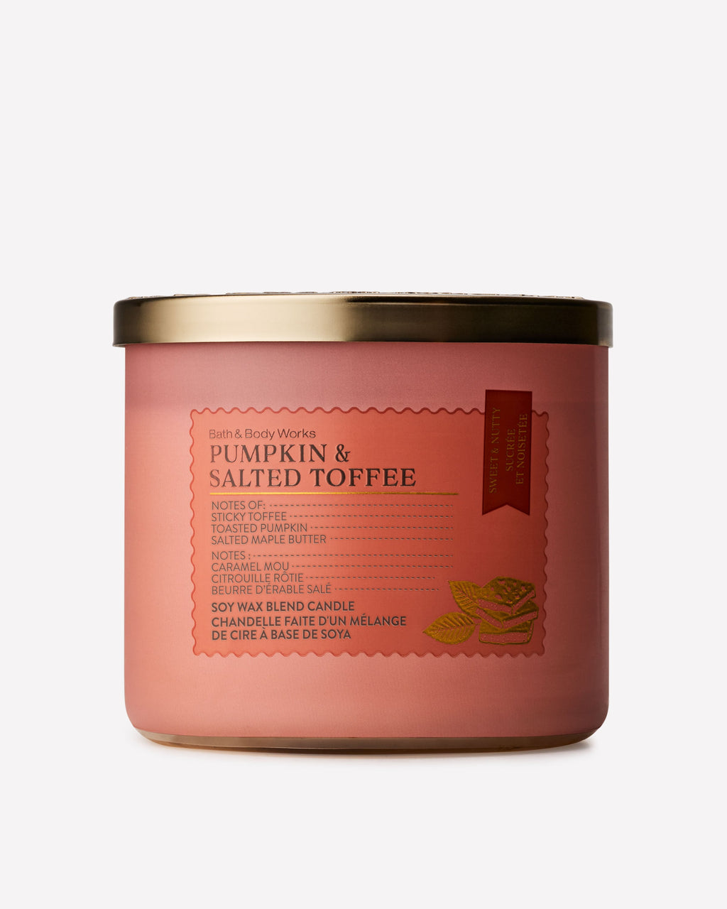 Pumpkin & Salted Toffee 3-Wick Candle
