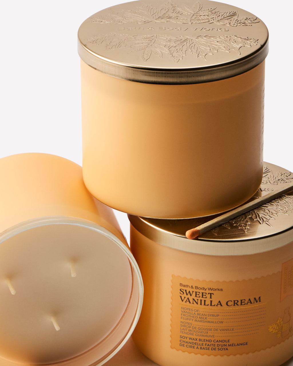 Sweet Vanilla Cream 3-Wick Candle image 2