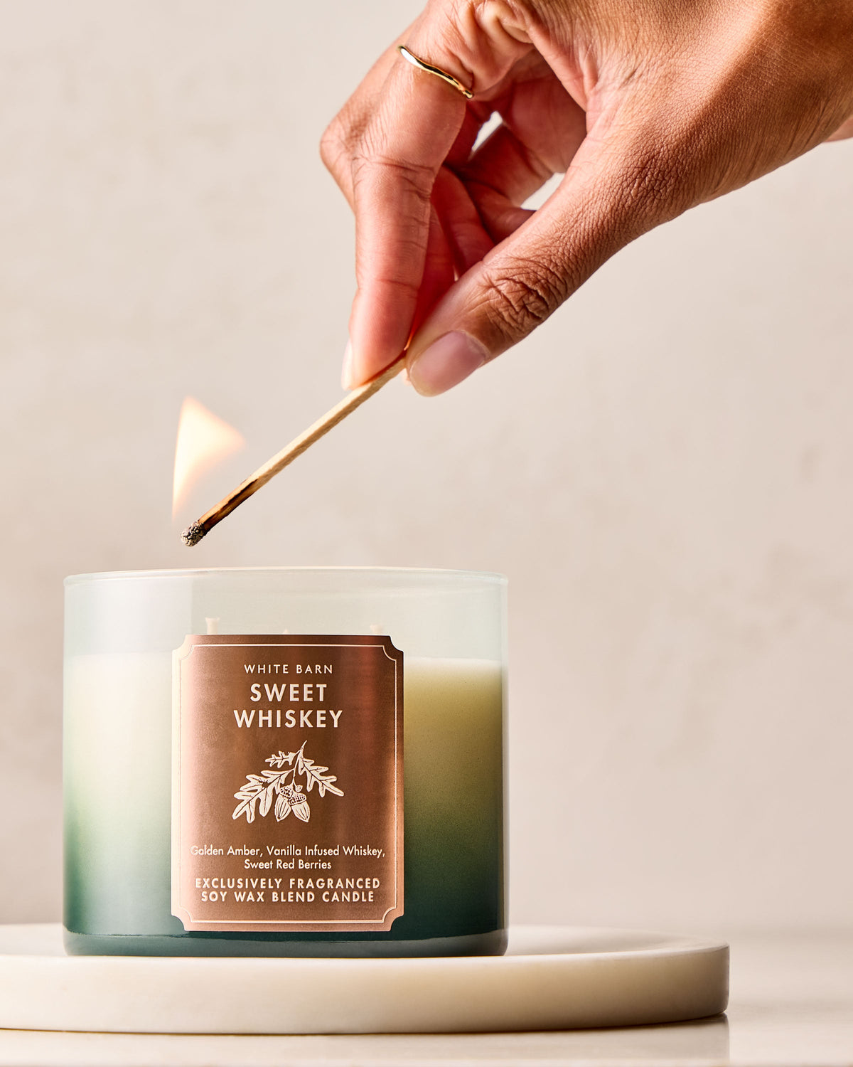 Sweet Whiskey 3-Wick Candle image 4