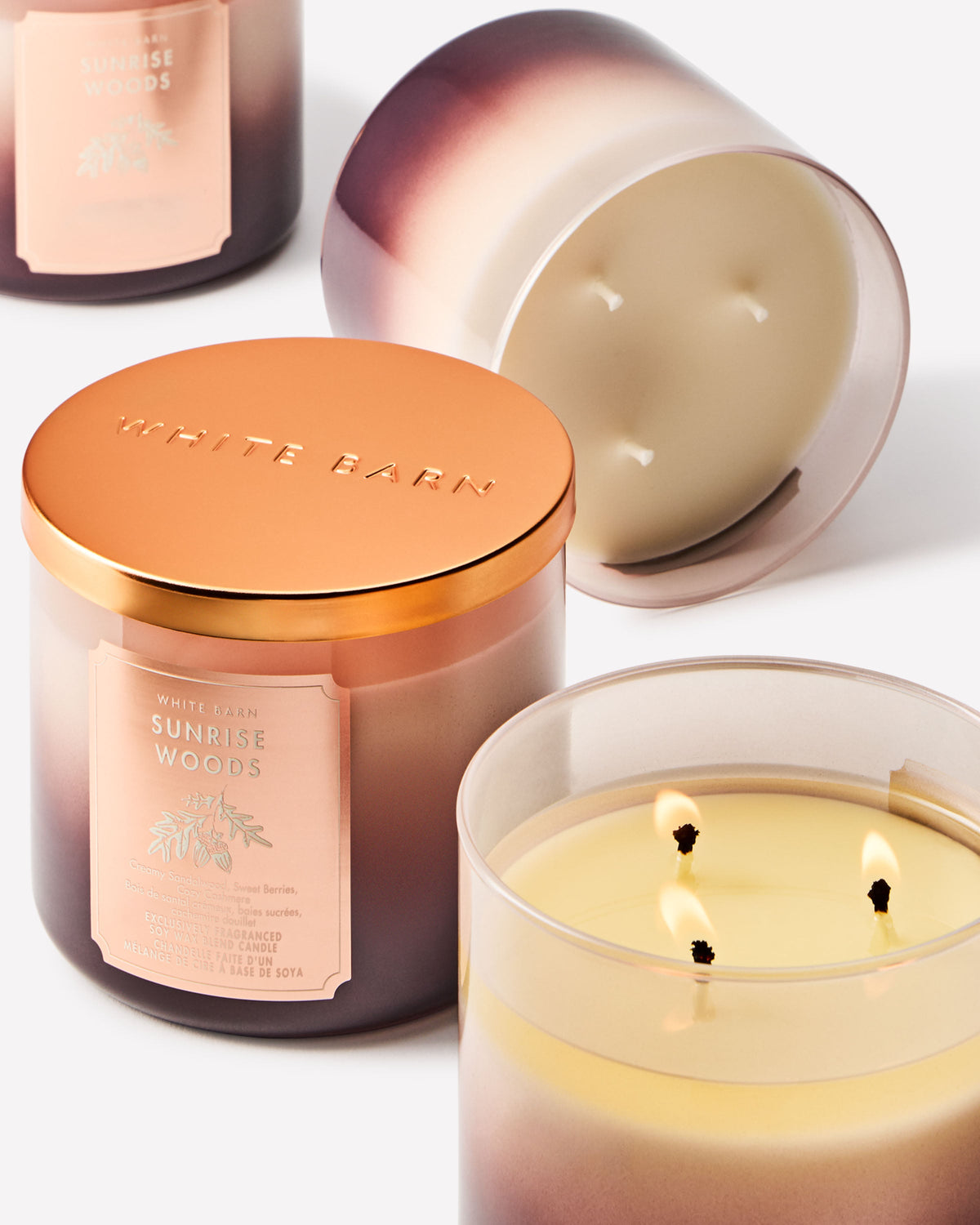 Sunrise Woods 3-Wick Candle image 2