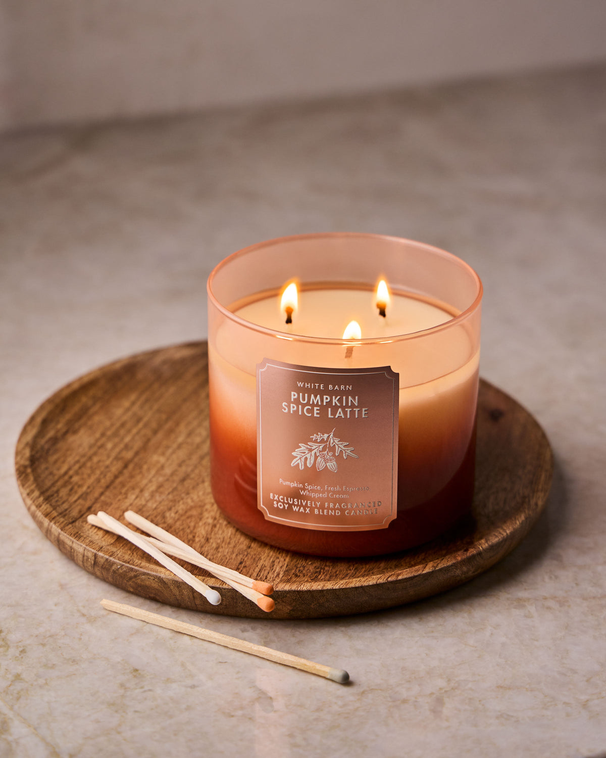 Pumpkin Spice Latte 3-Wick Candle image 3
