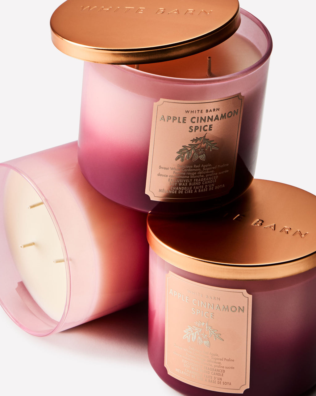 Apple Cinnamon Spice 3-Wick Candle image 2